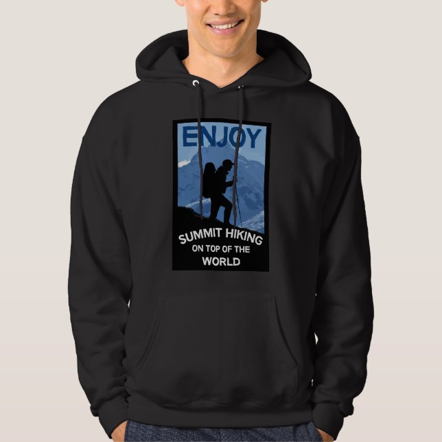 Gipfelgebirge Wandern | Trekking | Tasse Hoodie (Vorderseite)