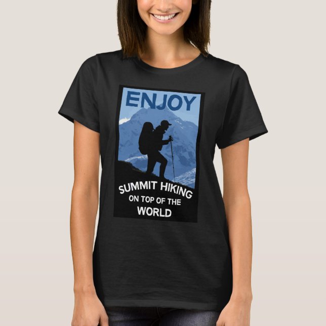 Gipfelgebirge Wandern | Trekking | Tasse T-Shirt (Vorderseite)