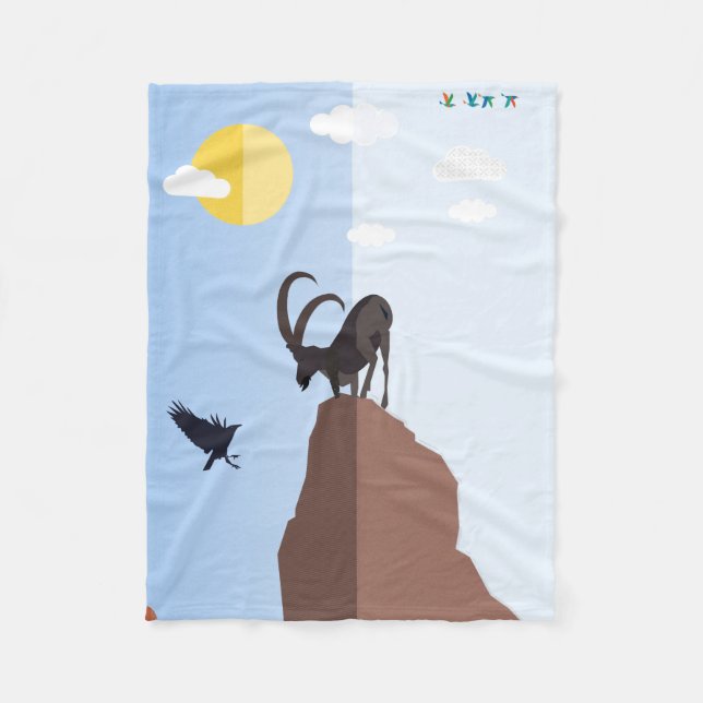 Gipfeltreffen Fleecedecke (Vorderseite)