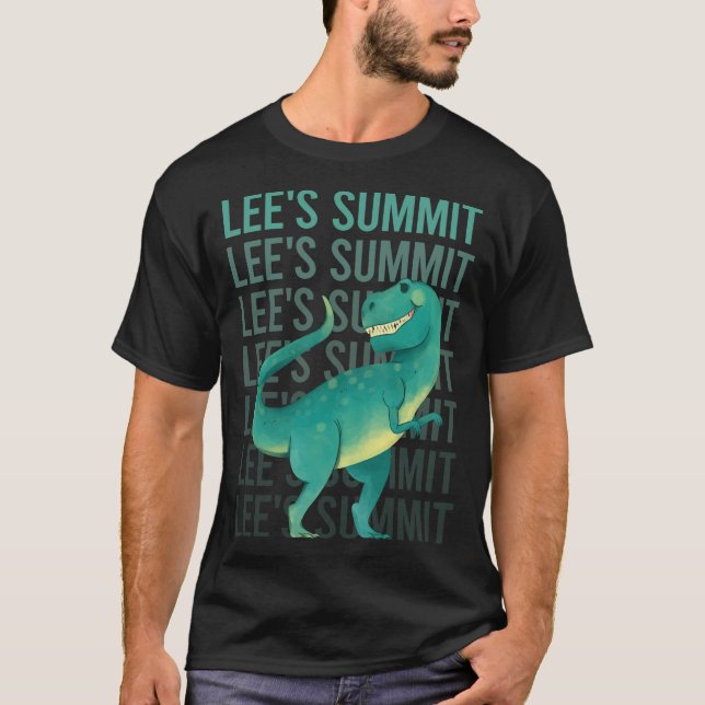 Gipfeltreffen von Happy Dinosaur Lee T-Shirt (Vorderseite)