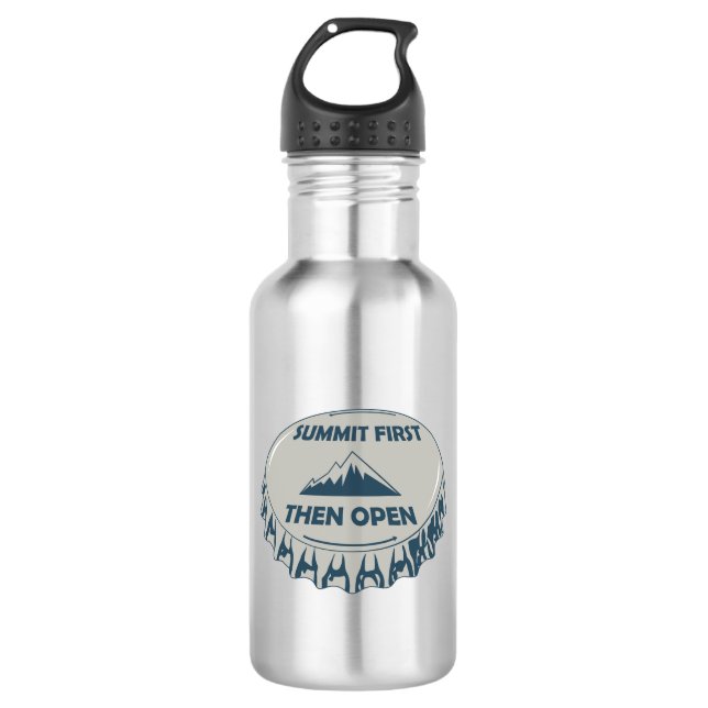 Gipfeltreffen zuerst öffnen edelstahlflasche (Vorderseite)