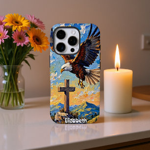 Gipfelwächter: Adler und Glaube iPhone 16 Pro Hülle
