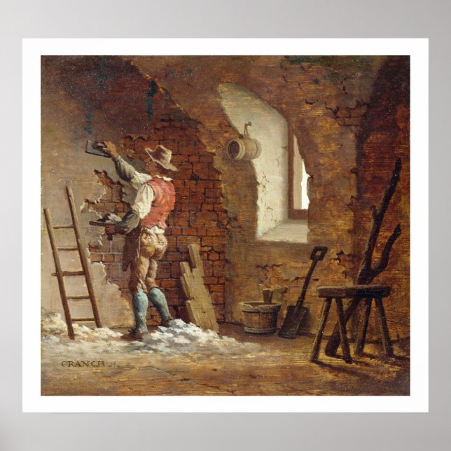 Gips, c.1807 (Öl auf Tafel) Poster (Vorne)