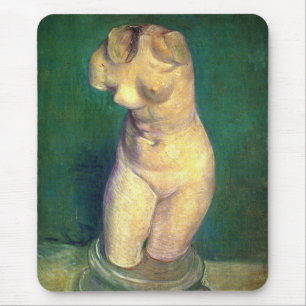 Gips-Torso-Statuette von Vincent van Gogh Mousepad