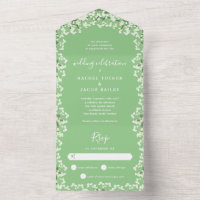 Gipskraut auf Sage Green Floral Spring Wedding