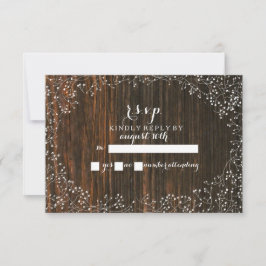 Gipskraut Barnwood Inspiriert UAWG RSVP Karte