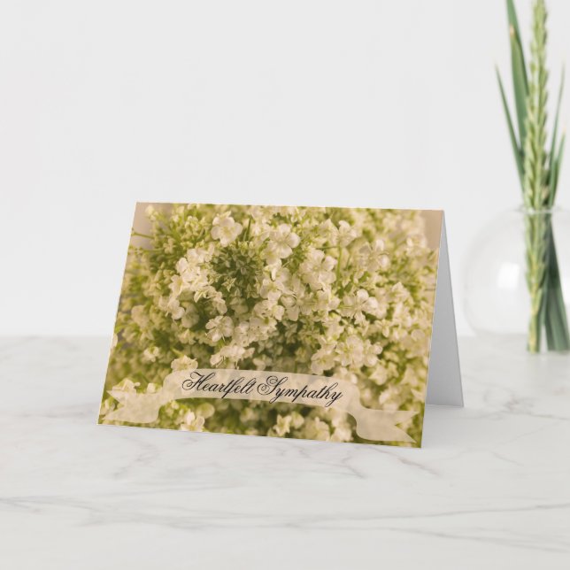 Gipskraut Beileid Karte (Vorderseite)
