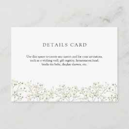 Gipskraut Details - Umschließungskarte Begleitkarte