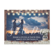 Gipskraut Floral Wedding Foto Save the Date