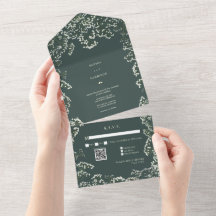 Gipskraut Green Wedding RSVP