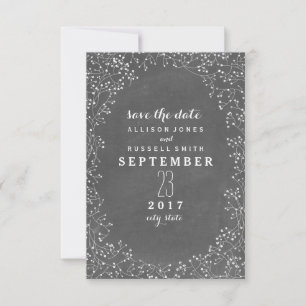 Gipskraut-Kopfplatte Save the Date Inspiriert