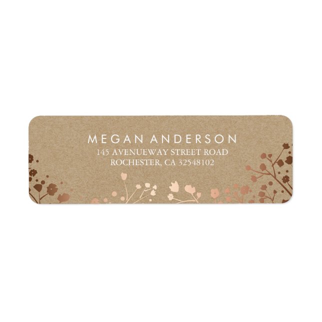 Gipskraut Rose Gold und Kraft Hochzeit (Vorne)