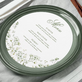 Gipskraut Round Menu Menükarte