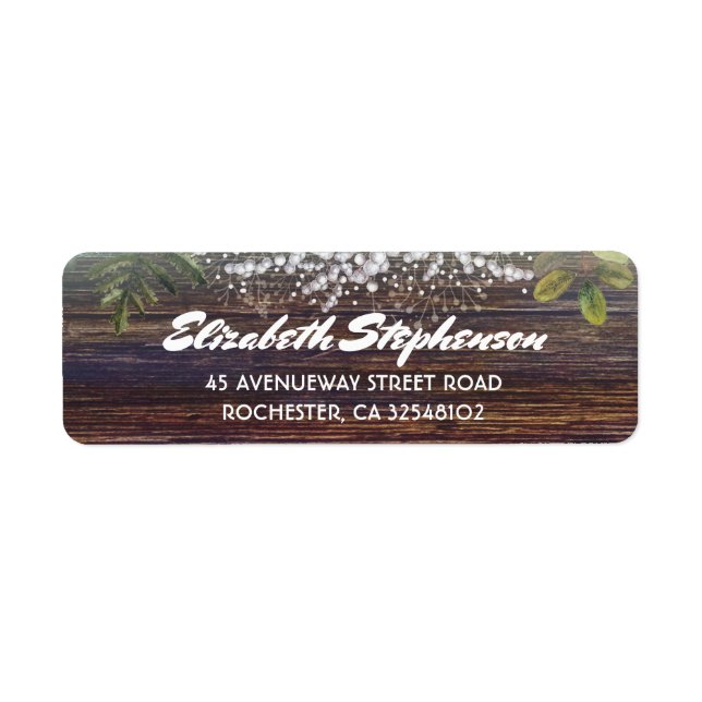 Gipskraut Rustic Barn Wood Wedding (Vorne)