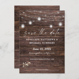 Gipskraut Rustikal Save the Date