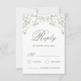 Gipskraut Wedding RSVP Card