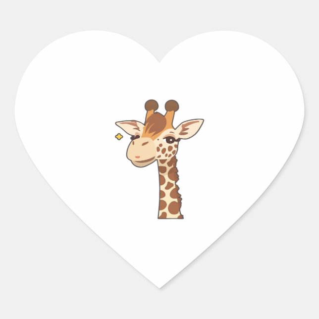 Giraaffe Essential T-Shirt Herz-Aufkleber (Vorderseite)