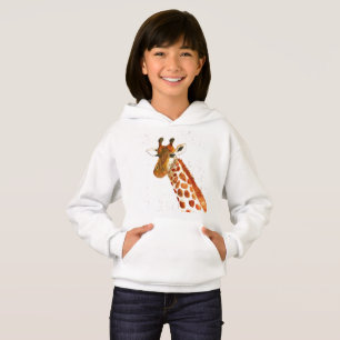 Girafe aquarelle animal Safari enfants humour zoo