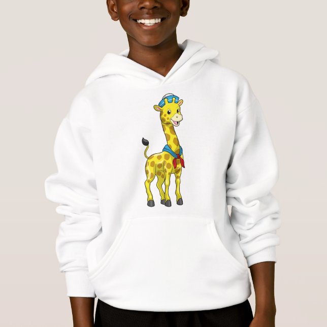 Girafe en voile avec casquette de voile (Devant)