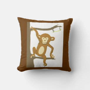 Girafe Et Singe Américain MoJo Coussin