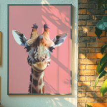 Girafe | Impression de la décoration animale | OEu