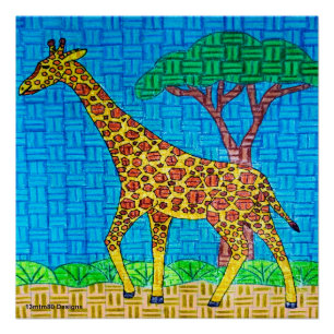 Girafe - Impression Poster