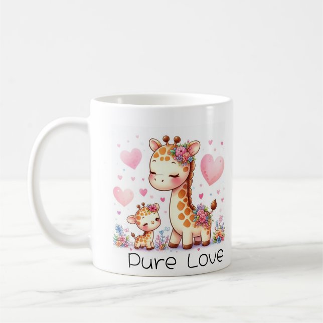 Girafe mom  kaffeetasse (Links)