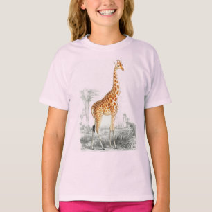 Girafe sauvage d'Afrique filles T-shirt
