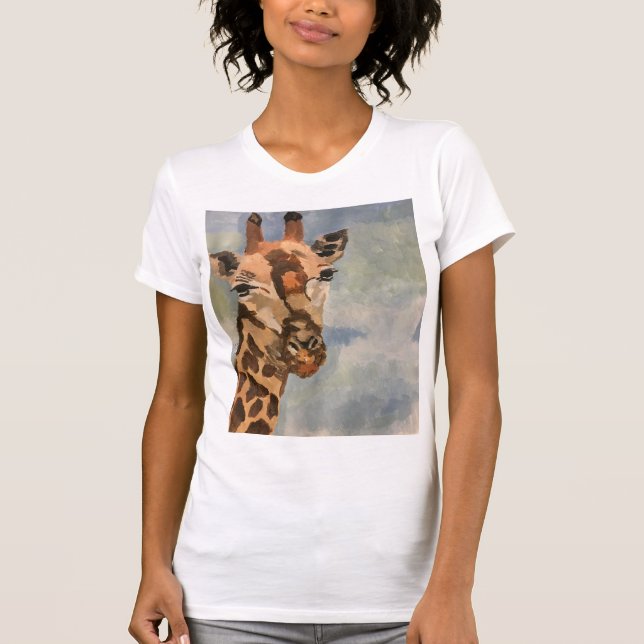 Girafe sucrée sur t-shirt (Devant)
