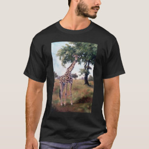 Girafe TENANT le T-shirt des hommes GRANDS