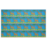 Girafe - Tissu Sergé de Coton