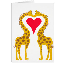 Girafes amoureux