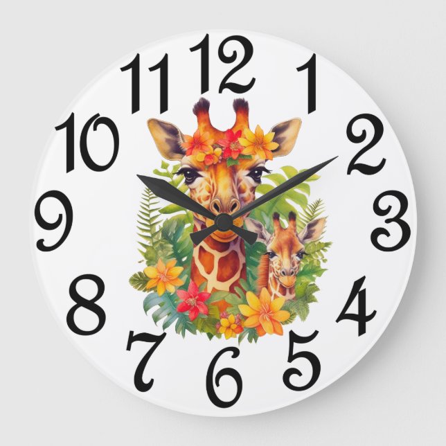Girafes grande horloge (Recto)