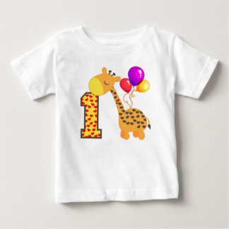 Giraffe 1. Geburtstag Baby T-shirt