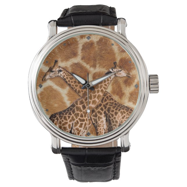 Giraffe 1A Uhr und Zahlenoptionen (Vorderseite)