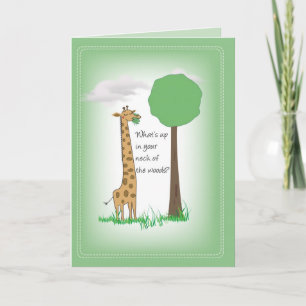 Giraffe 2751, die an Sie denkt Karte