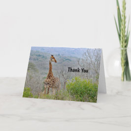 Giraffe 4 Danke Karte