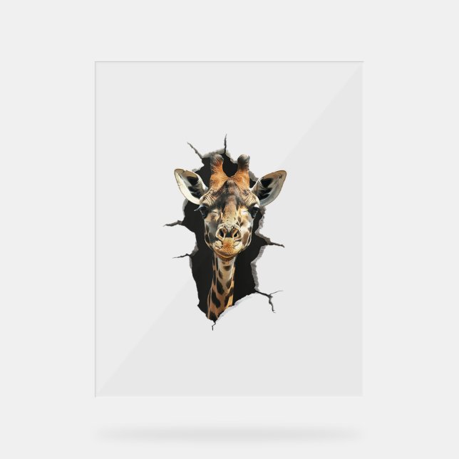Giraffe _7 acrylschild (Vorderseite)
