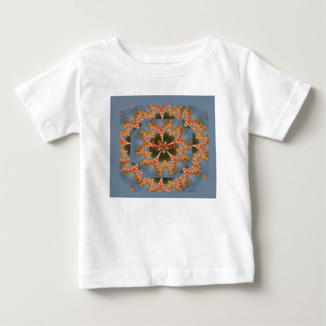 Giraffe Abstrakte Kunstdrucke Baby T-shirt (Vorderseite)