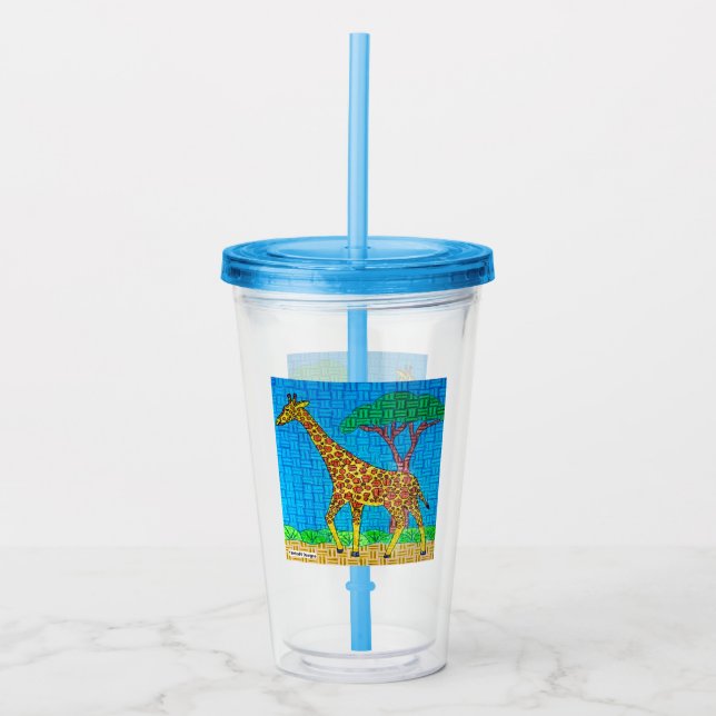 Giraffe - Acryl Tasse (Vorderseite)