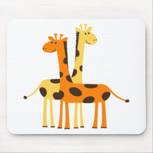 Giraffe africa safari wild mousepad