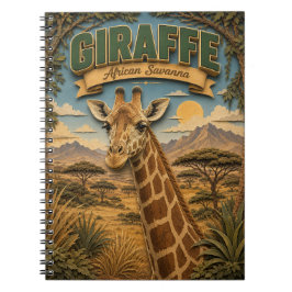 Giraffe Afrikanische Savanne POPCUT Notizblock