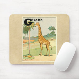 Giraffe Alphabet Animals Mousepad