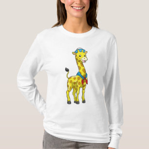 Giraffe als Seeleute mit Sailor-Hut T-Shirt