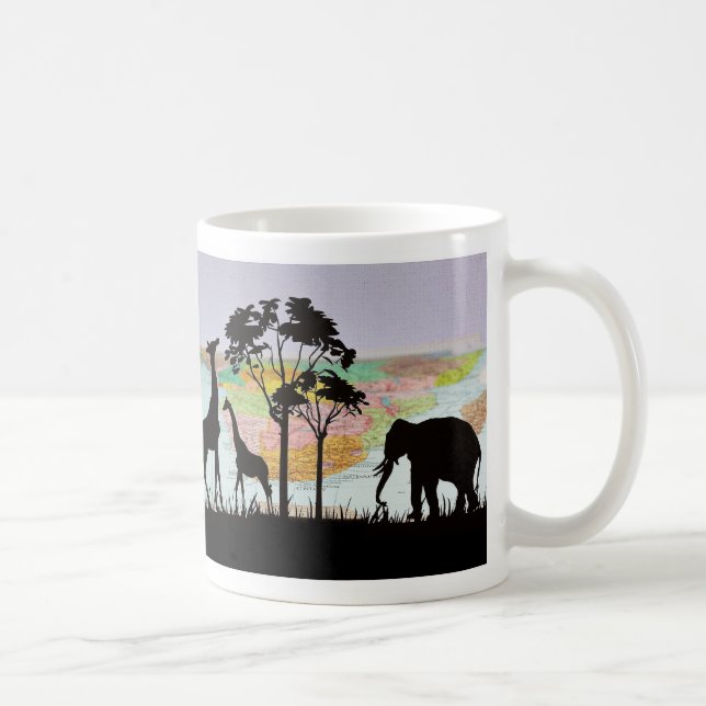 Giraffe and elephant kaffeetasse (Rechts)