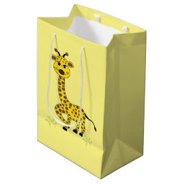Giraffe Animal Art Kids Niedlich Mittlere Geschenktüte