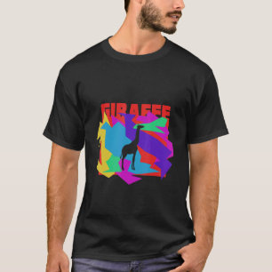 Giraffe Animal Mosaik Puzzle T-Shirt