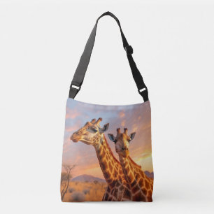 Giraffe Animal Nature Majestic Wild Tragetaschen Mit Langen Trägern