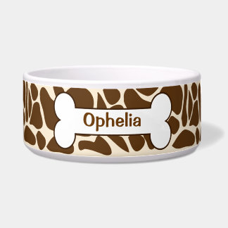 Giraffe Animal Print Muster Food Disc individuell Napf