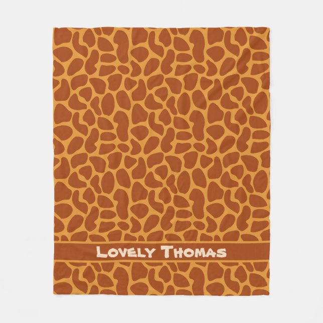 Giraffe Animal Skin Fleecedecke (Vorderseite)